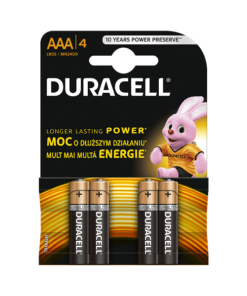 DURACELL Batteries 1.5V ALKALINE LR03 AAA