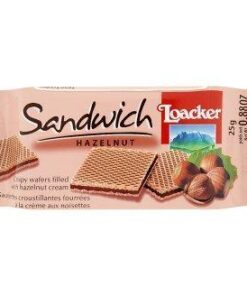 LOACKER NAPOLITANA 25GR SANDWICH HAZELNUT