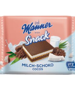 MANNER 100GR WAFER MILK CHOCOLATE COCOS (4x25g)