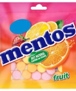 MENTOS 135GR FRUITS CHEWY DRAGEES