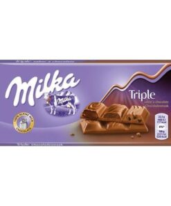 MILKA 90GR TRIPLE CHOCO COCOA
